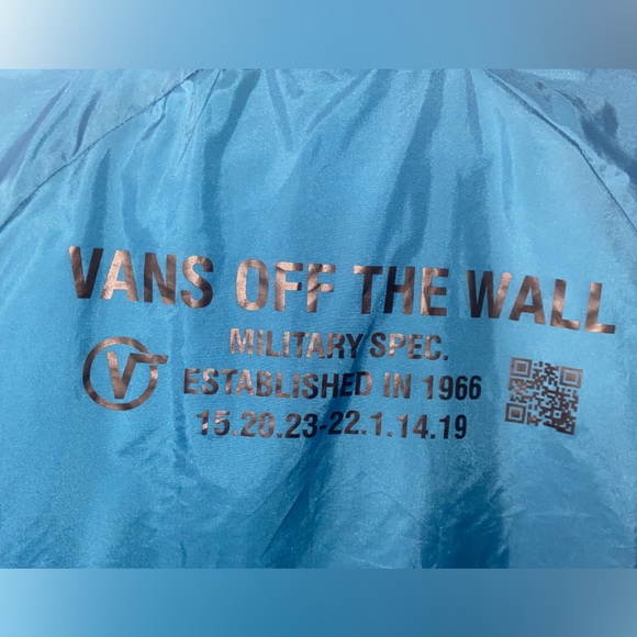 NWOT Blue Vans off the all military lightweight lightly lined jacket - Picture 2 of 5